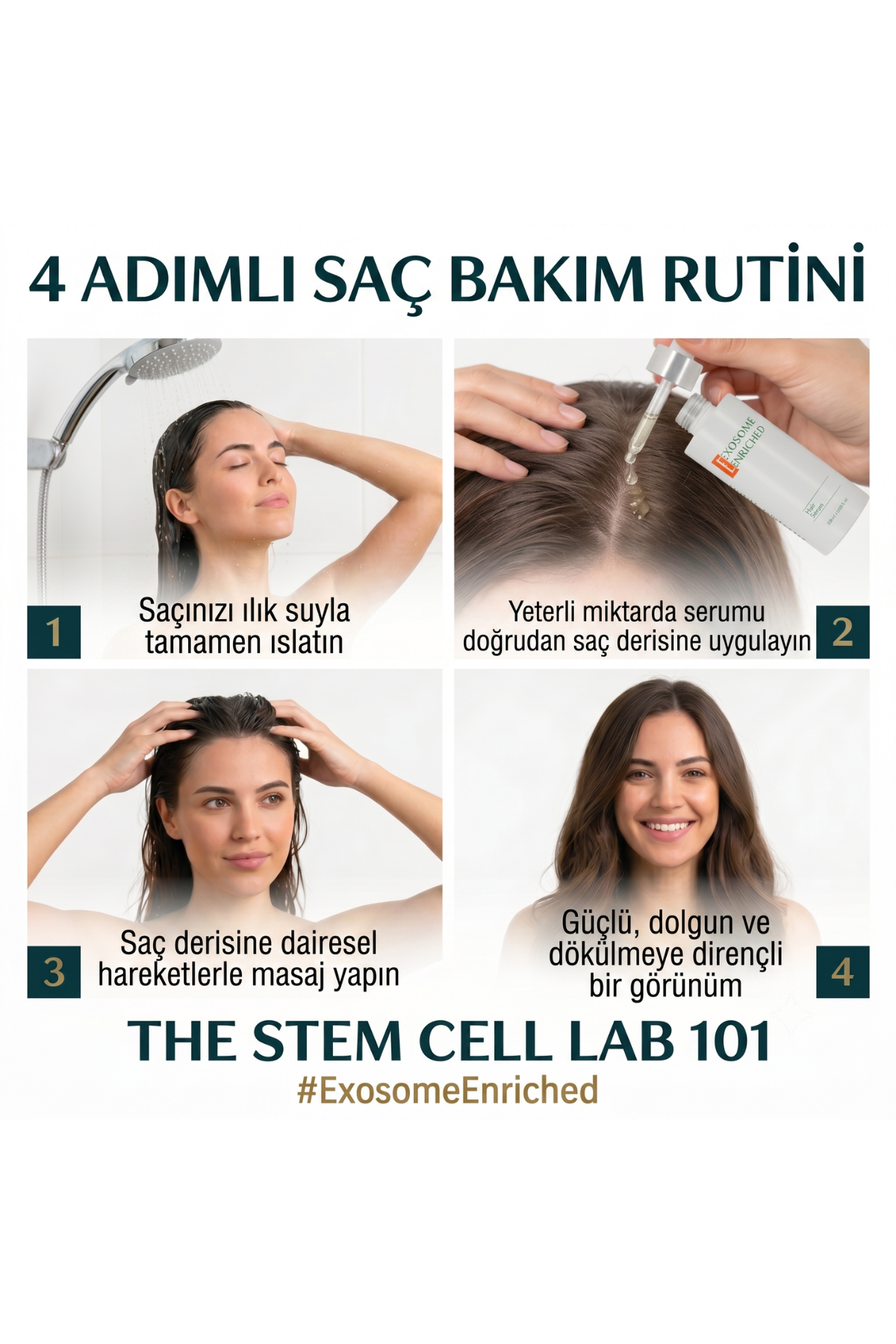Hair Serum | Eksozom ile Zenginleştirilmiş Saç Serumu | 50ml