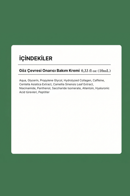 Eye Cream Repair | Eksozomla Zenginleştirilmiş Göz Çevresi Onarıcı Bakım Kremi 10ml
