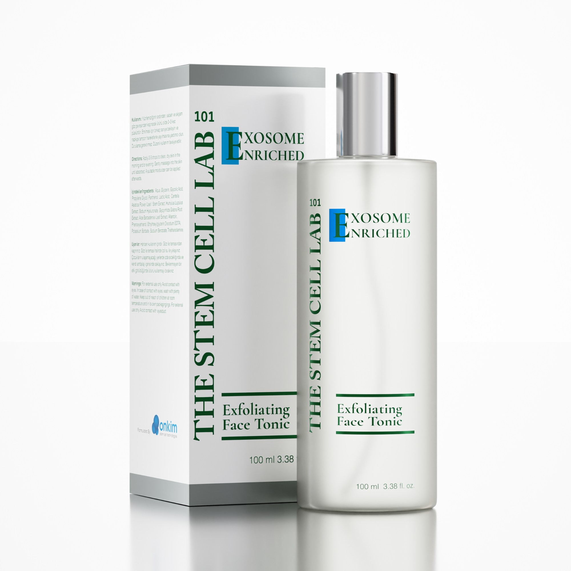 Eksozom ile Zenginleştirilmiş Daily Glow Koruma Seti - Peeling Etkili Yüz Toniği 100ml + Anti-Aging Serum 30ml + Nemlendirici Krem 50ml + Sun Cream 50+ SPF 50ml