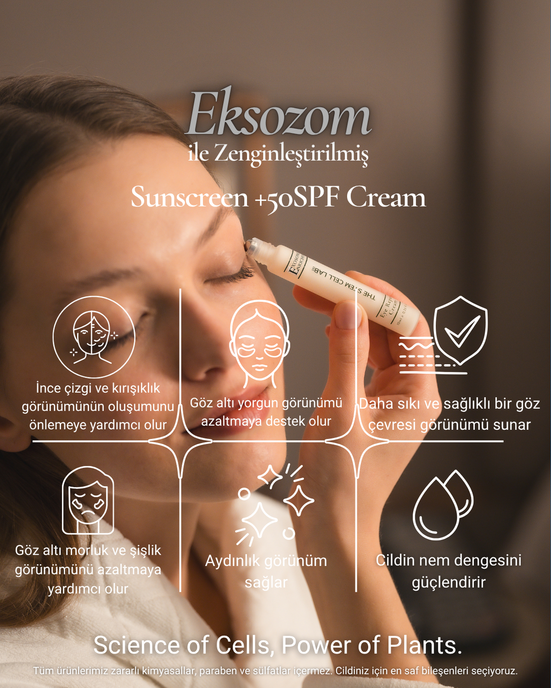 Eye Cream Repair | Eksozomla Zenginleştirilmiş Göz Çevresi Onarıcı Bakım Kremi 10ml