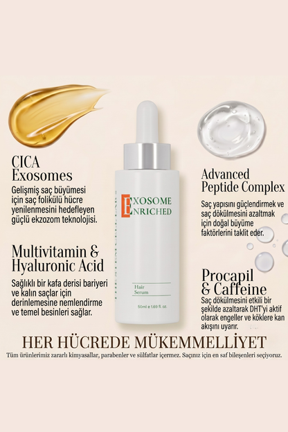 Hair Serum | Eksozom ile Zenginleştirilmiş Saç Serumu | 50ml