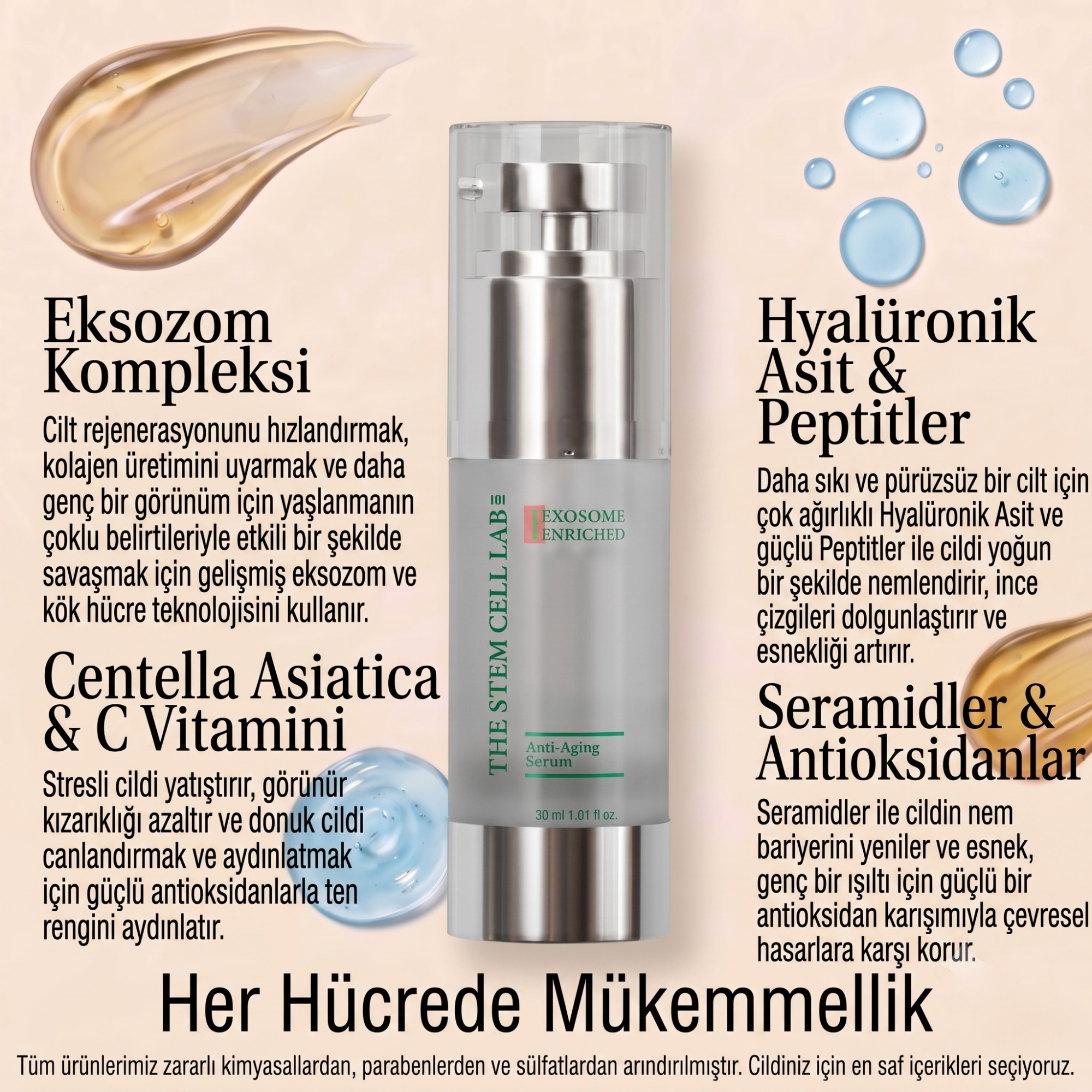 Eksozom ile Zenginleştirilmiş Daily Glow Koruma Seti - Peeling Etkili Yüz Toniği 100ml + Anti-Aging Serum 30ml + Nemlendirici Krem 50ml + Sun Cream 50+ SPF 50ml