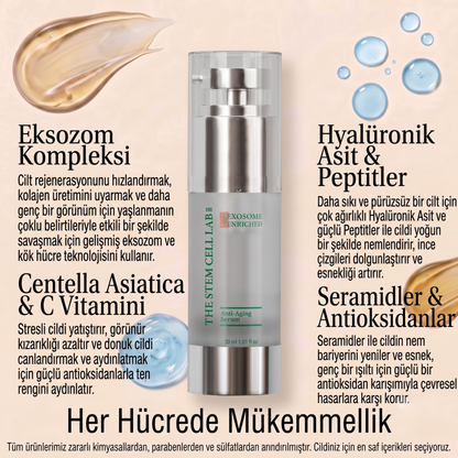 Eksozom ile Zenginleştirilmiş Daily Glow Koruma Seti - Peeling Etkili Yüz Toniği 100ml + Anti-Aging Serum 30ml + Nemlendirici Krem 50ml + Sun Cream 50+ SPF 50ml