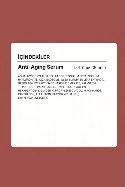 Face Serum |  Eksozom ile Zenginleştirilmiş Anti-Aging Serum | 30ml