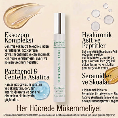 Eye Cream Repair | Eksozomla Zenginleştirilmiş Göz Çevresi Onarıcı Bakım Kremi 10ml